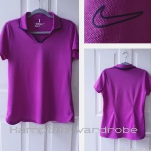 NIKE🍭Golf🍭Tour Perf Dri FIT Mauve Polo top